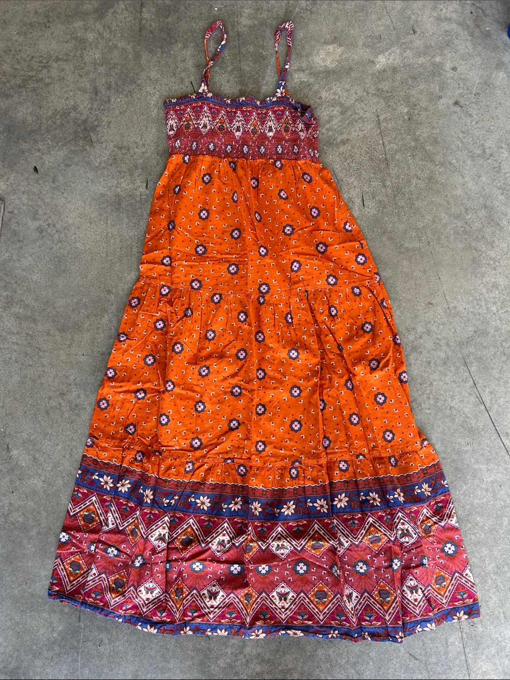 Forever 21 Orange Maxi Dress